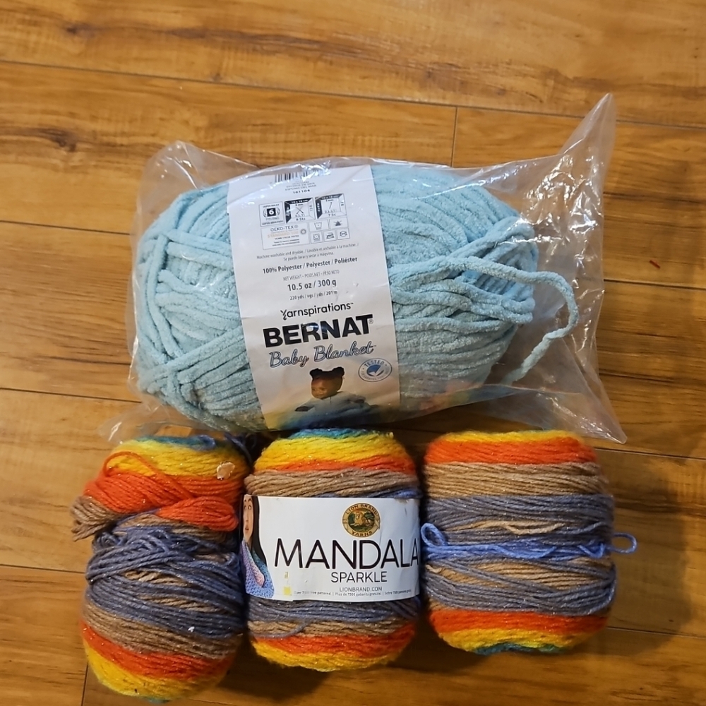 Bernat Baby Blanket Yarn - Blue